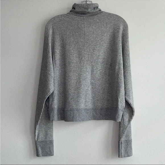 Free People Heather Gray Cowl Neck Sweatshirt - Picture 2 of 9